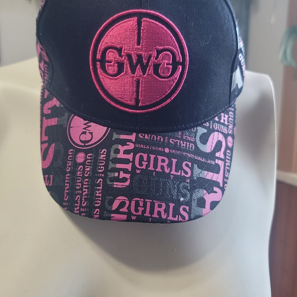 Black and Pink Logo Hat